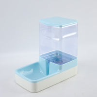 HKM-964755 Automatic Pet Feeding and Drinking Station for Cats - Portable and Convenient Design in Blue, Pink, and Gray