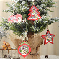 HKM-965011 Creative Hollow Wooden Pendant Light for Festive Decor, Available in Various Shapes
