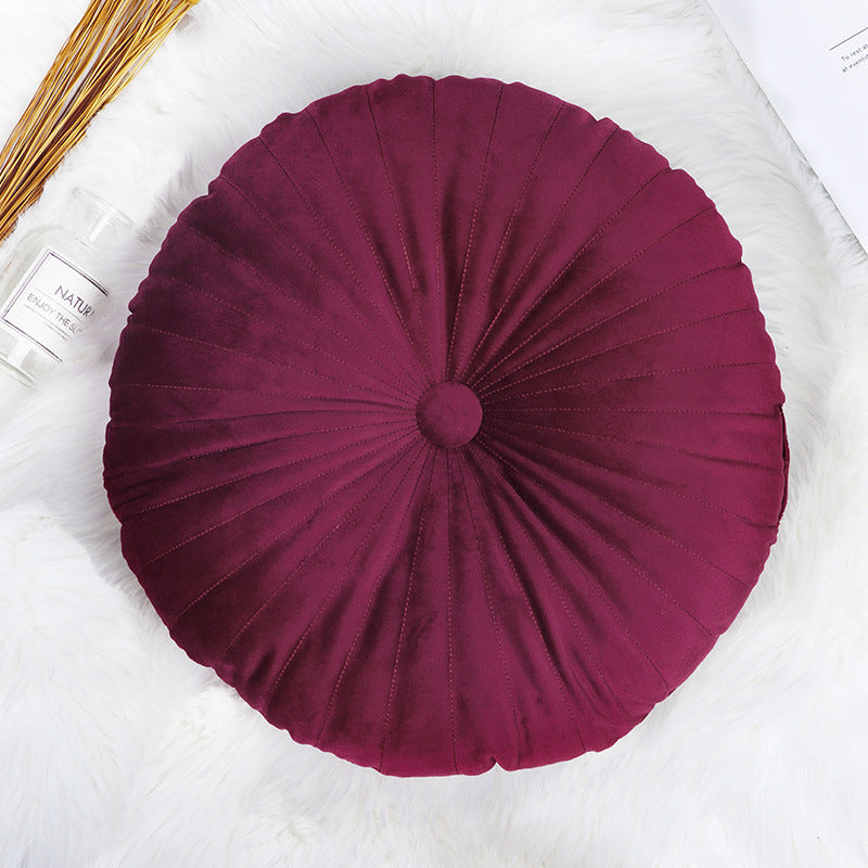 HKM-965011 Custom Round Dutch Velvet Tatami Cushion - European Classical Bay Window Pillow