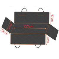 HKM-965075 Oxford Cloth Dog Car Seat Mat - Anti-Dirty with Double Pocket Design, 147x137cm