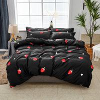 HKM-965203 Aloe Cotton Four-Piece Bedding Set in Various Playful Designs