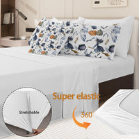 HKM-965203 Halloween Witch Pattern Comforter Set - 8-Piece Bed in a Bag with Comforter, Sheets, Pillow Shams, and Cushion Covers