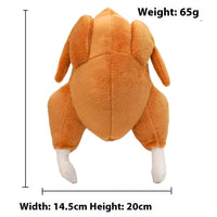 HKM-965331 Pet Sounding Roast Chicken Creaking Plush Toy