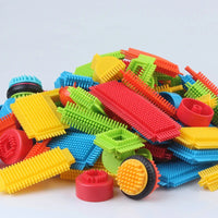 HKM-965459 Creative Farm Theme DIY Building Blocks Set, 30-Piece Bristle Construction Toy for Ages 3 and Up, Modern Design, Educational Fun