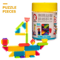 HKM-965459 Creative Farm Theme DIY Building Blocks Set, 30-Piece Bristle Construction Toy for Ages 3 and Up, Modern Design, Educational Fun