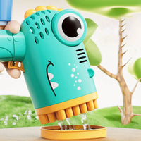 HKM-965523 40-Hole Cartoon Dinosaur Automatic Bubble Maker for Kids - Fun Bubble Blowing Machine