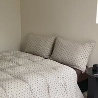 HKM-965715 Cotton Knitted Printed Four-Piece Bedding Set with Geometric, Floral, and Animal Patterns