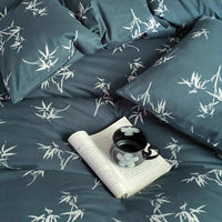 HKM-965715 Cotton Knitted Printed Four-Piece Bedding Set with Geometric, Floral, and Animal Patterns