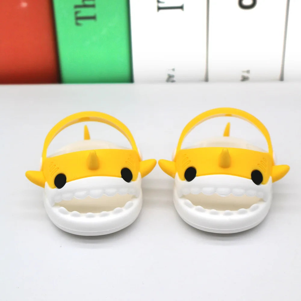 HKM-965715 Cute Cotton Doll Pet Slippers - Shark, Rabbit, Dog, Pig - DIY Dressing Accessories for Kids