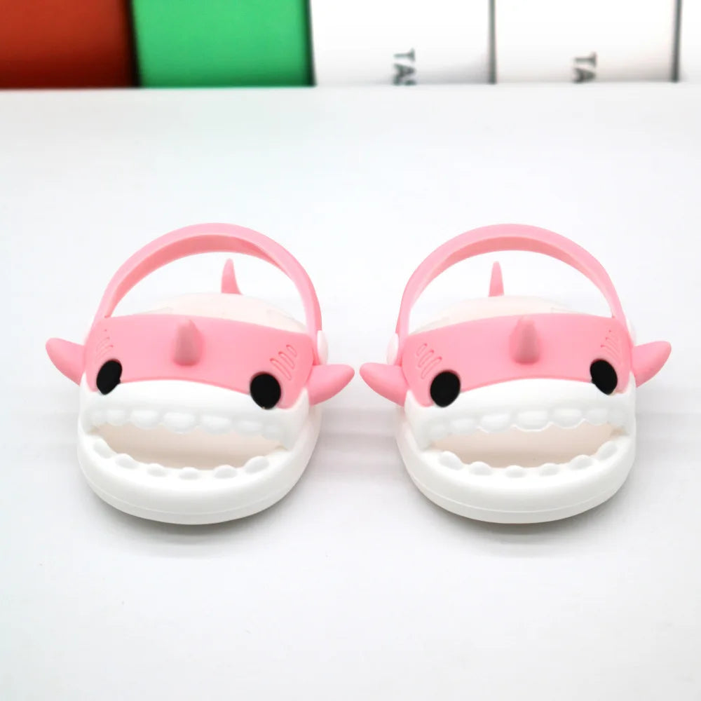 HKM-965715 Cute Cotton Doll Pet Slippers - Shark, Rabbit, Dog, Pig - DIY Dressing Accessories for Kids