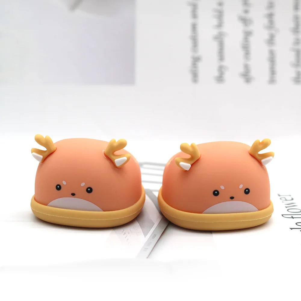 HKM-965715 Cute Cotton Doll Pet Slippers - Shark, Rabbit, Dog, Pig - DIY Dressing Accessories for Kids