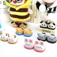 HKM-965715 Cute Cotton Doll Pet Slippers - Shark, Rabbit, Dog, Pig - DIY Dressing Accessories for Kids