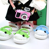 HKM-965715 Cute Cotton Doll Pet Slippers - Shark, Rabbit, Dog, Pig - DIY Dressing Accessories for Kids