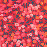 HKM-965715 Digital Printed Cotton Fabric for Children's Clothing - Wild Berry Wine Red, 110cm Width, 100% Cotton