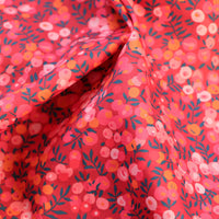 HKM-965715 Digital Printed Cotton Fabric for Children's Clothing - Wild Berry Wine Red, 110cm Width, 100% Cotton