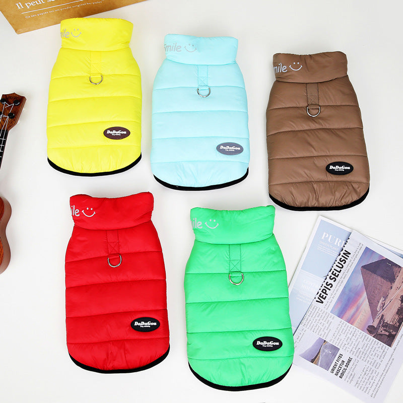 HKM-965715 Two-Legged Cotton-Padded Clothing for Small Pets - Five-Color Spacesuit Designs