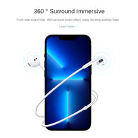 HKM-965779 Lightning In-Ear Wired Earbuds for iPhone 14, 13, 12, 11, 8 Plus, XS - Built-in Remote for Music and Calls