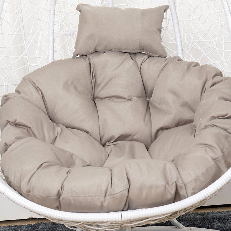 HKM-965779 Rattan Swing Bird Nest Chair with Removable and Washable Cushion - Modern Design, Solid Color, 120cm and 105cm Options