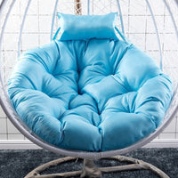 HKM-965779 Rattan Swing Bird Nest Chair with Removable and Washable Cushion - Modern Design, Solid Color, 120cm and 105cm Options