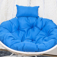 HKM-965779 Rattan Swing Bird Nest Chair with Removable and Washable Cushion - Modern Design, Solid Color, 120cm and 105cm Options