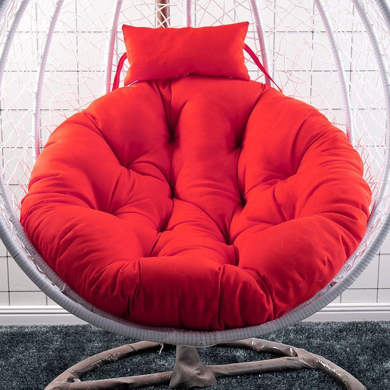 HKM-965779 Rattan Swing Bird Nest Chair with Removable and Washable Cushion - Modern Design, Solid Color, 120cm and 105cm Options