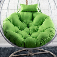 HKM-965779 Rattan Swing Bird Nest Chair with Removable and Washable Cushion - Modern Design, Solid Color, 120cm and 105cm Options