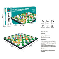 HKM-965843 EPT Magnetic Snakes and Ladders Board Game Set for Family Fun