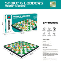 HKM-965843 EPT Magnetic Snakes and Ladders Board Game Set for Family Fun