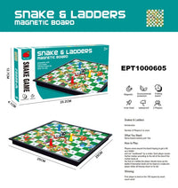 HKM-965843 EPT Magnetic Snakes and Ladders Board Game Set for Family Fun