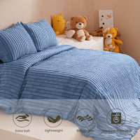 HKM-966035 Microfiber Polyester Quilt Cover and Pillowcase Set - Soft, Durable Bedding Essentials