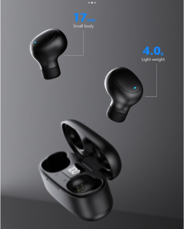 HKM-966227 Wireless Bluetooth Earbuds with Hi-Fi Stereo and Waterproof Design for Sports and Active Use