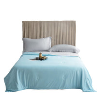 HKM-966355 Washable Cool Fiber Solid Color Summer Quilt - Available in Single, Double, Plus-Sized Options
