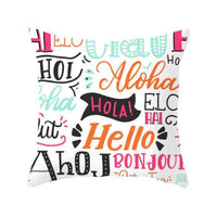 HKM-966419 Nordic Style Single-Sided Digital Printing Pillow Cover in Super Soft Short Plush Fabric, 45x45cm