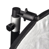 HKM-966611 Black Aluminum Alloy Photographic Reflector Clip - Supports Up to 2KG