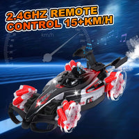 HKM-966995 1:12 Scale Remote Control Drift Car with 360 Rotation, Lights, Sound & Spray Function