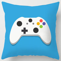 HKM-967251 Gamepad Inspired Cushion Cover - Soft Linen and Plush Material, 45x45cm