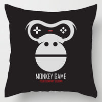 HKM-967251 Gamepad Inspired Cushion Cover - Soft Linen and Plush Material, 45x45cm
