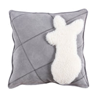 HKM-967315 Cartoon Dog Wool Cowhide Pillow - Square 40x60cm & 45x45cm, Soft PP Cotton Filling