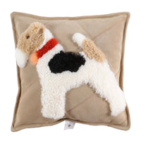 HKM-967315 Cartoon Dog Wool Cowhide Pillow - Square 40x60cm & 45x45cm, Soft PP Cotton Filling