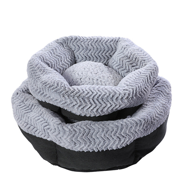 HKM-967379 Hexagonal Pet House in Various Sizes – Soft Cloth Dog and Cat Bed Designed for Comfort