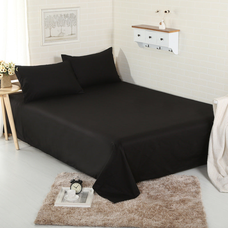 HKM-967507 Plain 100% Cotton Bed Sheet – Soft and Breathable Fabric for Ultimate Comfort