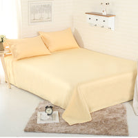 HKM-967507 Plain 100% Cotton Bed Sheet – Soft and Breathable Fabric for Ultimate Comfort