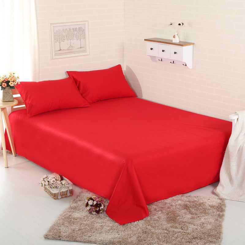 HKM-967507 Plain 100% Cotton Bed Sheet – Soft and Breathable Fabric for Ultimate Comfort