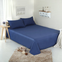 HKM-967507 Plain 100% Cotton Bed Sheet – Soft and Breathable Fabric for Ultimate Comfort
