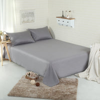 HKM-967507 Plain 100% Cotton Bed Sheet – Soft and Breathable Fabric for Ultimate Comfort