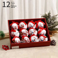 HKM-967635 Exquisite Modern Art Christmas Tree Ornaments - 8cm Foam Balls (Various Styles)