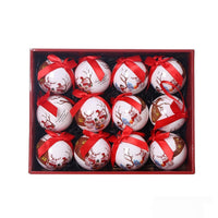 HKM-967635 Exquisite Modern Art Christmas Tree Ornaments - 8cm Foam Balls (Various Styles)