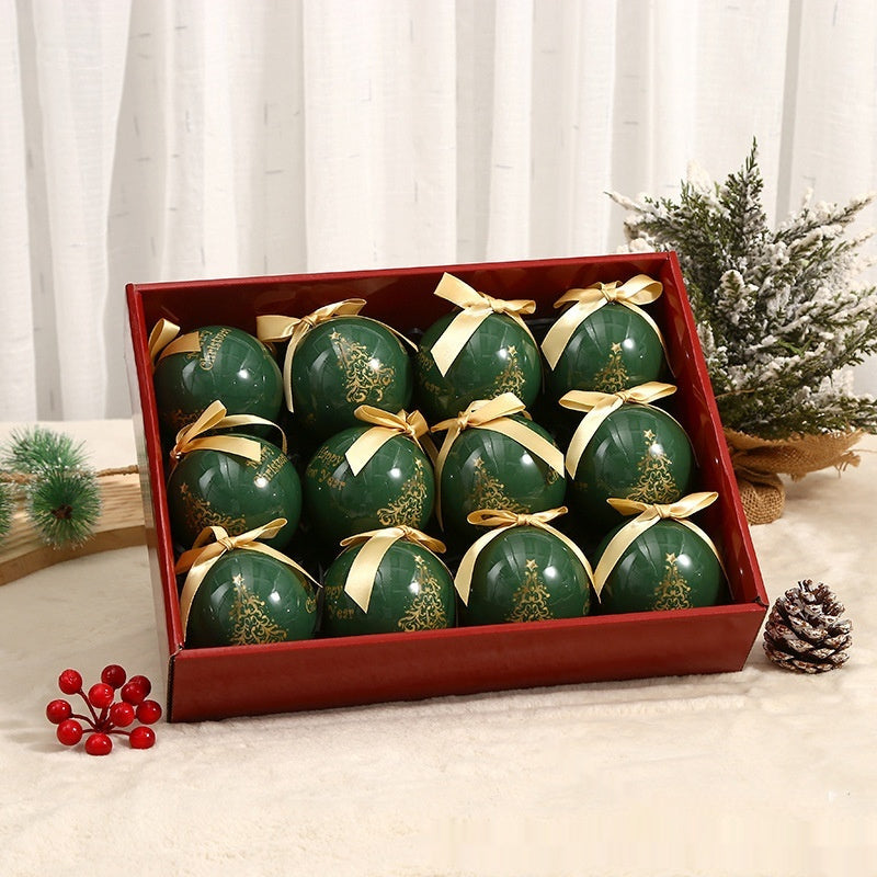 HKM-967635 Exquisite Modern Art Christmas Tree Ornaments - 8cm Foam Balls (Various Styles)