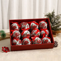 HKM-967635 Exquisite Modern Art Christmas Tree Ornaments - 8cm Foam Balls (Various Styles)