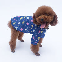 HKM-967699 Cozy Cotton Fleece Sweater for Pets in Blue and Black